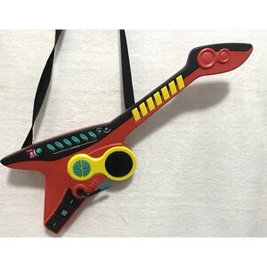 Vintage Red Toy Quest Electronic Rockstar children's Guitar - TESTED & WORKING